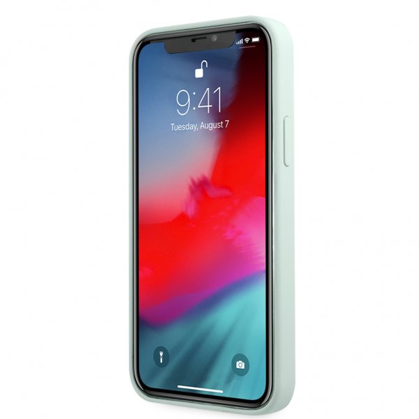 iPhone 12/iPhone 12 Pro Cover Vintage Silicone Script Blå