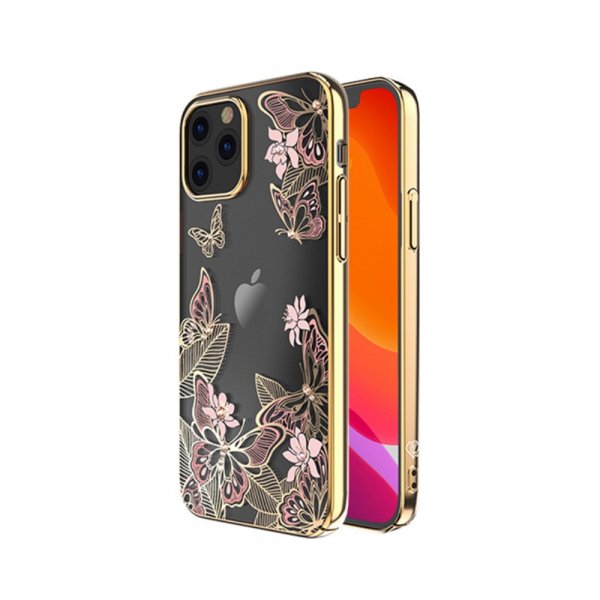 iPhone 12/iPhone 12 Pro Cover ButteRFly Series Lyserød