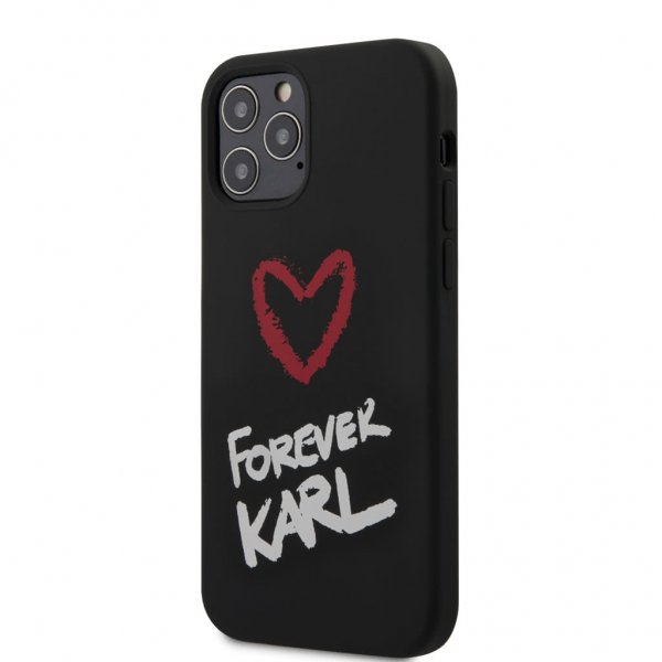 iPhone 12/iPhone 12 Pro Cover Forever Karl Sort