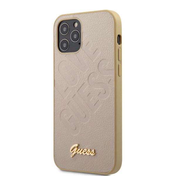 iPhone 12/iPhone 12 Pro Cover Love Guess Guld