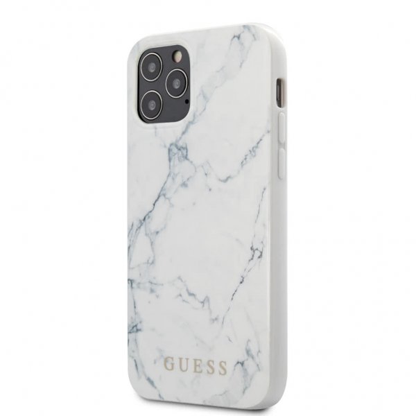 iPhone 12/iPhone 12 Pro Cover Marble Cover Hvid