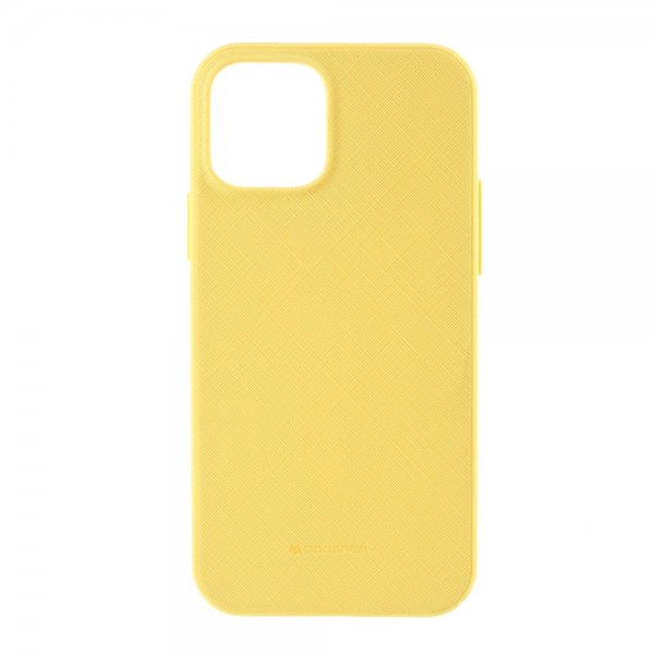 iPhone 12/iPhone 12 Pro Cover med Tekstur Gul