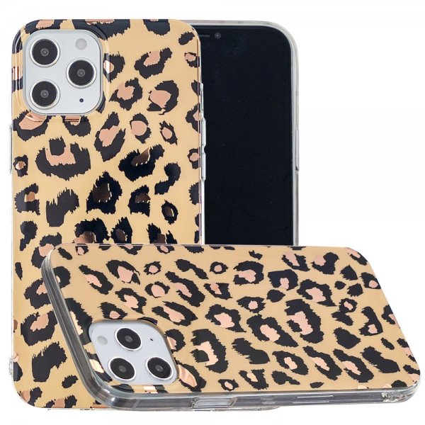 iPhone 12/iPhone 12 Pro Cover Motiv Leopardmønster