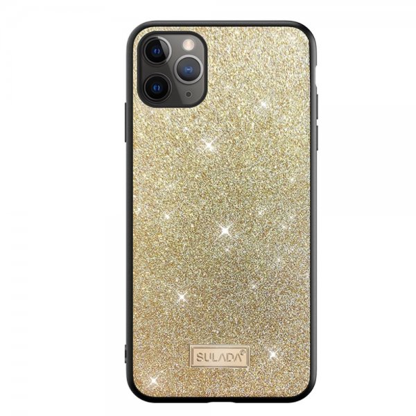 iPhone 12 Mini Cover Glitter Guld