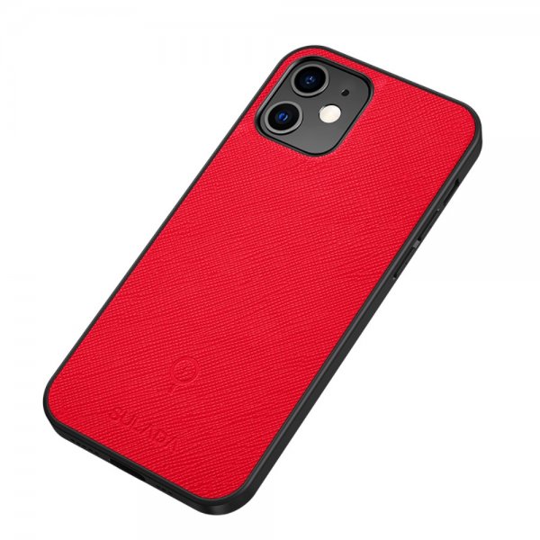 iPhone 12 Mini Cover med Metalplade Rød