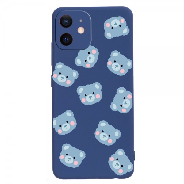 iPhone 12 Mini Cover Teddybjørne Blå