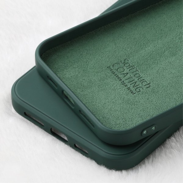 iPhone 12 Mini Cover Silikonee Mørkegrøn