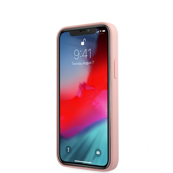 iPhone 12 Mini Cover Vintage Silicone Lyserød