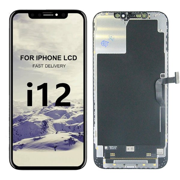 iPhone 12 Pro Max LCD Skærm - Sort (Taget fra en ny iPhone)