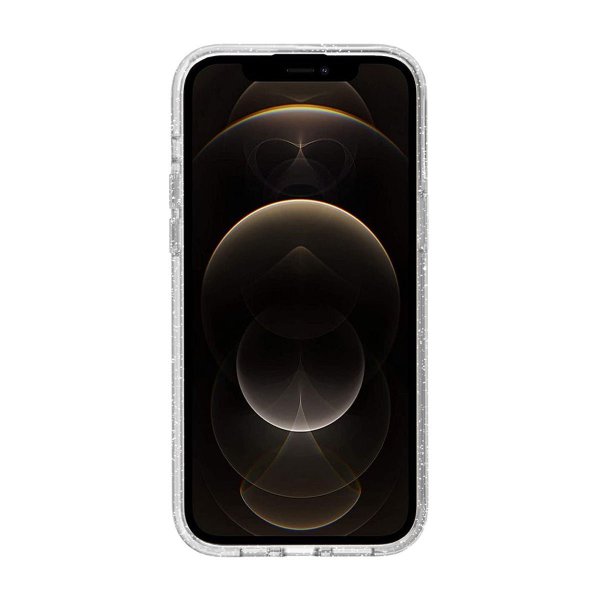 iPhone 12 Pro Max Cover Glitter Stødabsorberende Transparent