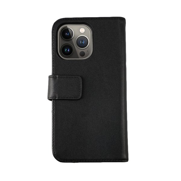 iPhone 12 Pro Max Etui Ægte Læder Sort