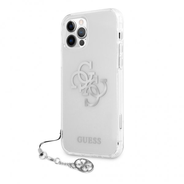 iPhone 12 Pro Max Cover 4G Logo Sølv Klar