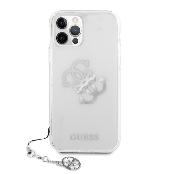 iPhone 12 Pro Max Cover 4G Logo Sølv Klar