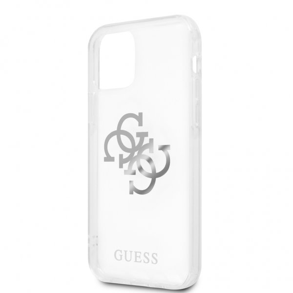 iPhone 12 Pro Max Cover 4G Logo Sølv Klar