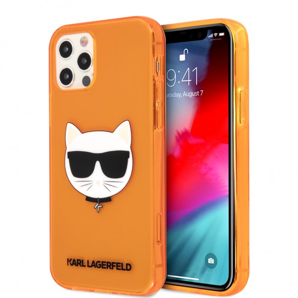 iPhone 12 Pro Max Cover Choupette Fluo Orange