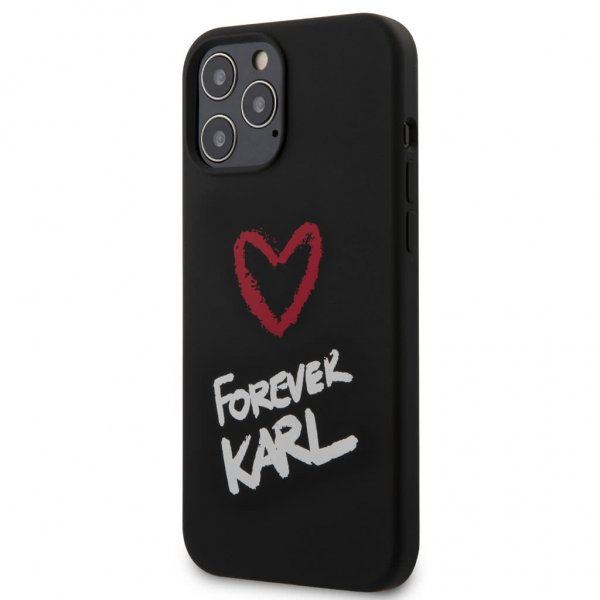 iPhone 12 Pro Max Cover Forever Karl Sort