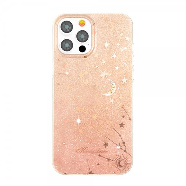 iPhone 12 Pro Max Cover Glitter Måne Og Stjerner