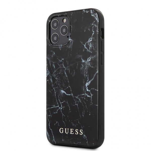 iPhone 12 Pro Max Cover Marble Cover Sort
