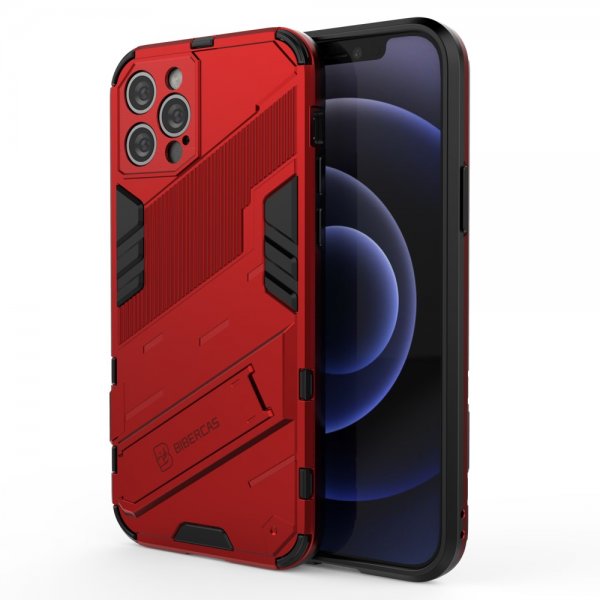 iPhone 12 Pro Cover med Stativ Rød