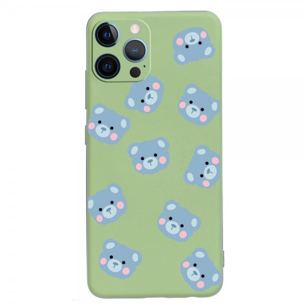 iPhone 12 Pro Cover Teddybjørne Grøn