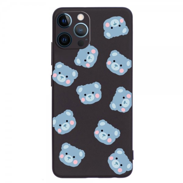 iPhone 12 Pro Cover Teddybjørne Sort