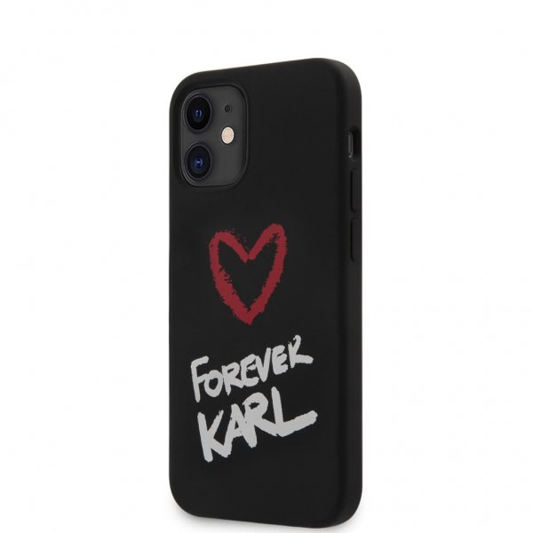 iPhone 12 Mini Cover Forever Karl Sort