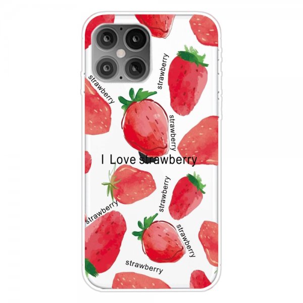 iPhone 12 Mini Cover Motiv I Love Strawberry