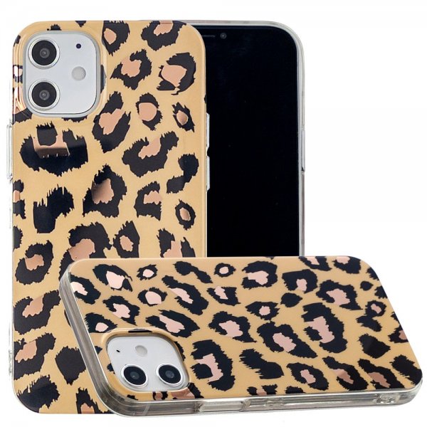 iPhone 12 Mini Cover Motiv Leopardmønster