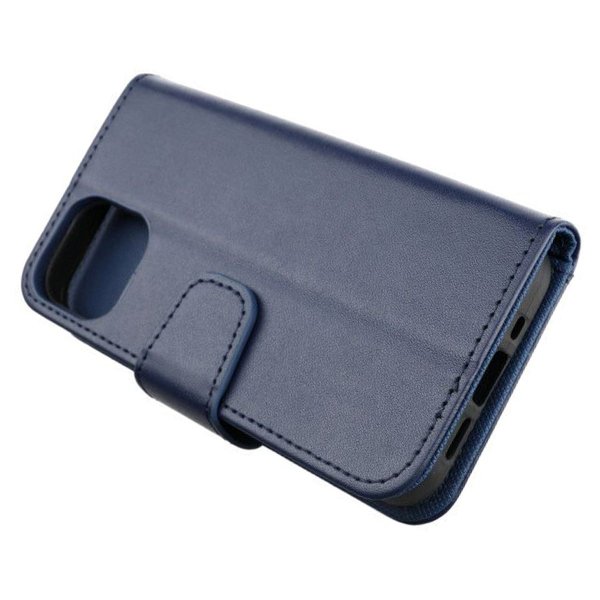 iPhone 12/iPhone 12 Pro Etui Udfoldelig Kortholder Blå