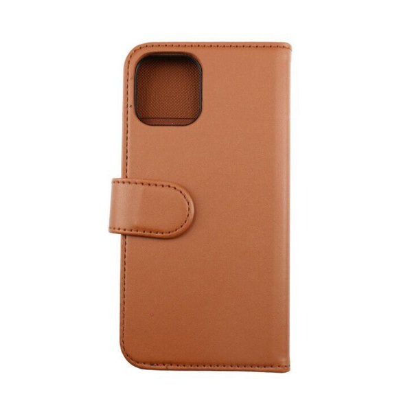 iPhone 13 Mini Etui Udfoldelig Kortholder Brun