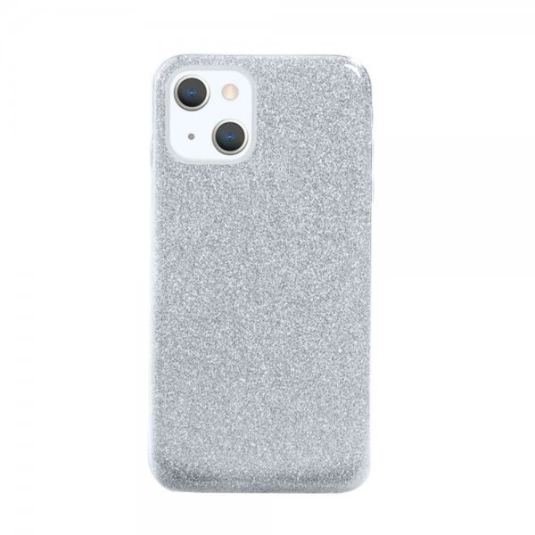 iPhone 13 Mini Cover Glitter Sølv