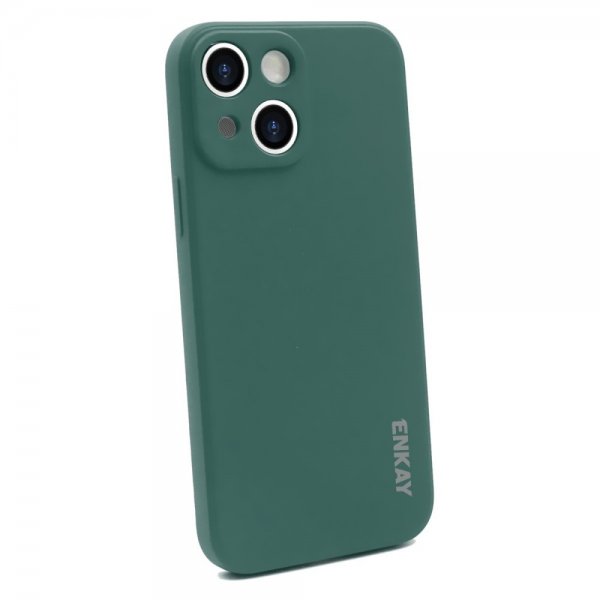 iPhone 13 Mini Cover Silikoni Mørkegrønn