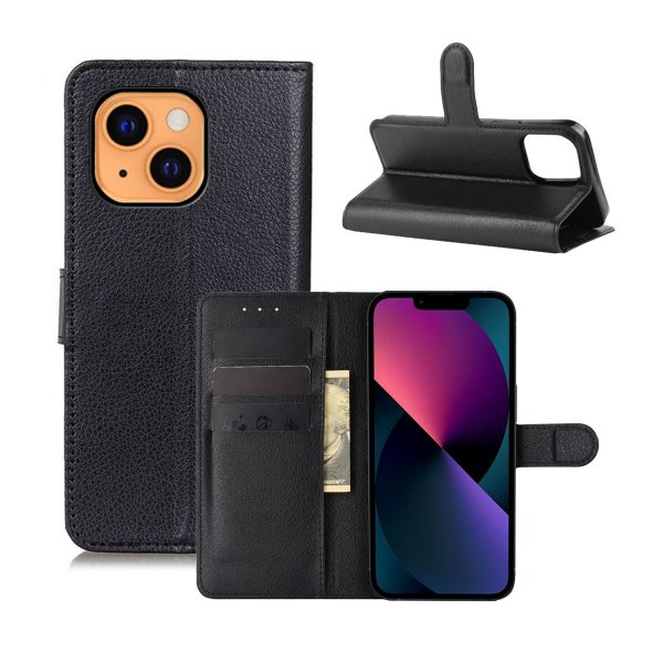 iPhone 13 Etui med Stativ Sort