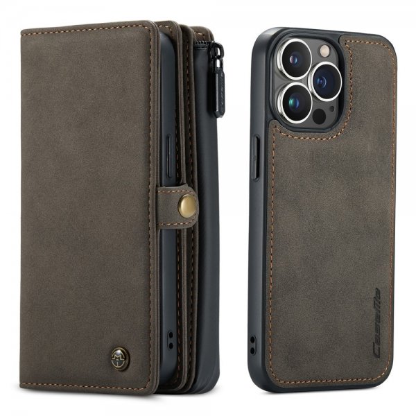 iPhone 13 Pro Etui 018 Series Aftageligt Cover Brun