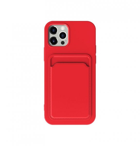 iPhone 13 Pro Max Cover Kortholder Rød