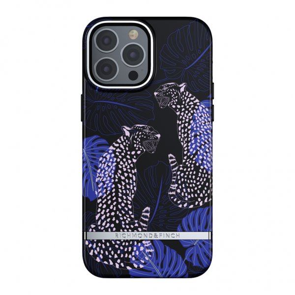 iPhone 13 Pro Max Cover Blue Cheetah