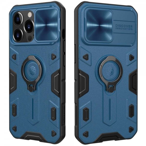 iPhone 13 Pro Max Cover CamShield Armor Blå