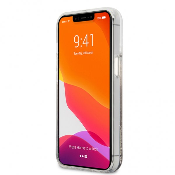 iPhone 13 Pro Max Cover Liquid Glitter Guld