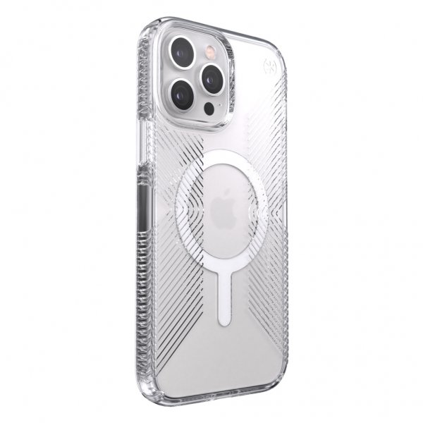 iPhone 13 Pro Max Cover Presidio Perfect-Clear with Impact Geometry MagSafe Clear