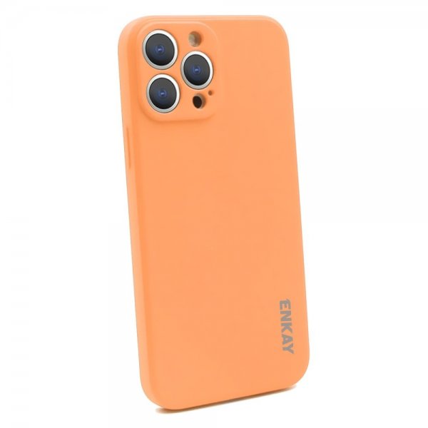 iPhone 13 Pro Max Cover Silikoni Orange