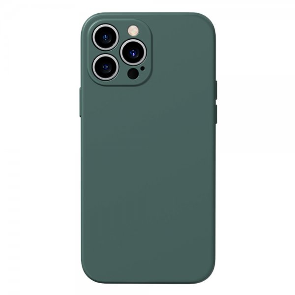 iPhone 13 Pro Max Cover Silikone MagSafe Midnight Green
