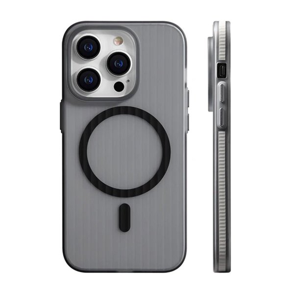 iPhone 13 Pro Cover Bølgeplade MagSafe Grå