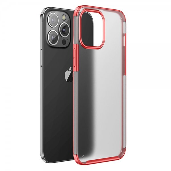 iPhone 13 Pro Cover Frosted Bagside Rød