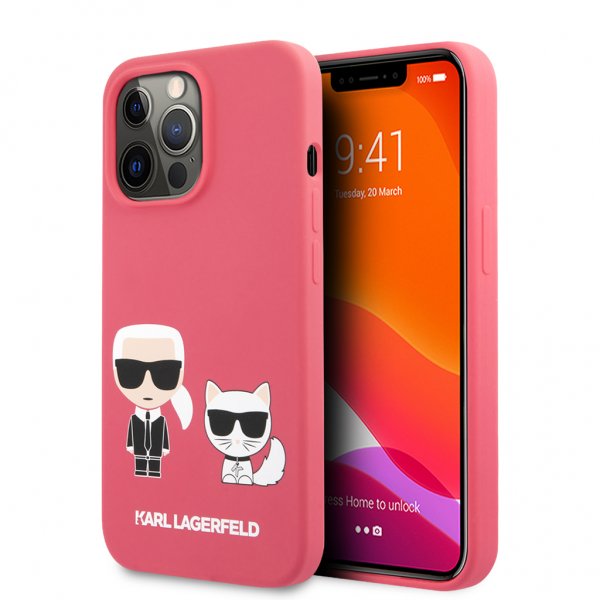 iPhone 13 Pro Cover Karl & Choupette Lyserød