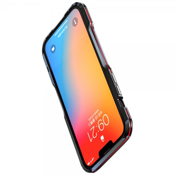 iPhone 13 Pro Cover Metal Bumper Rød