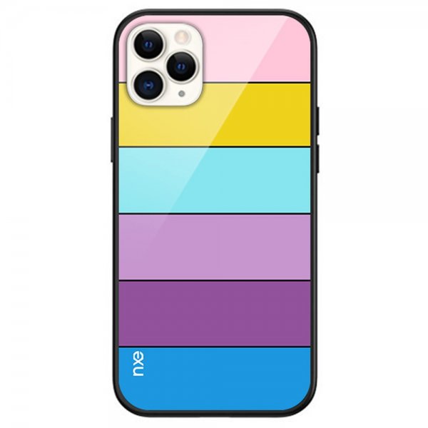 iPhone 13 Pro Cover Rainbow Series Blå