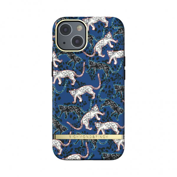 iPhone 13 Cover Blue Leopard