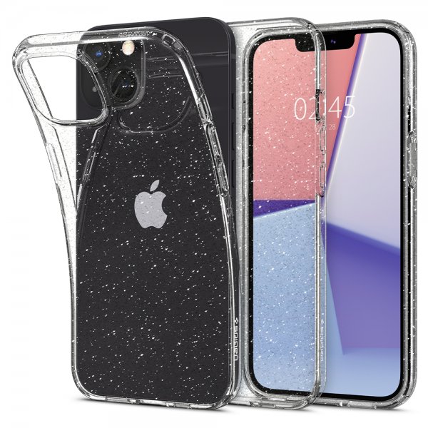 iPhone 13 Cover Liquid Crystal Glitter Crystal Quartz