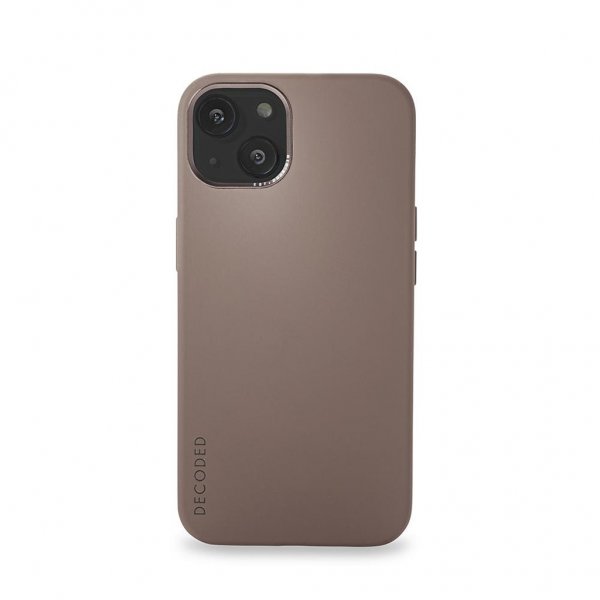 iPhone 13 Cover Silicone Backcover Dark Taupe