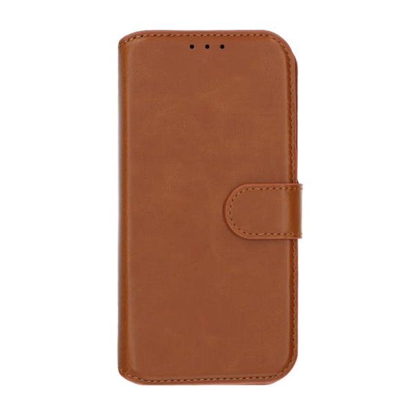 iPhone 13/iPhone 14 Etui Detachable Wallet Case Brun